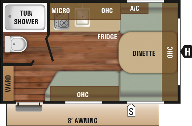 2018 Starcraft 14rb Autumn Ridge Outfitter Travel Trailer - Recreational Vehicle Transparent PNG - 640x420 - Free Download on - Vehicles Transparent PNG Free Download