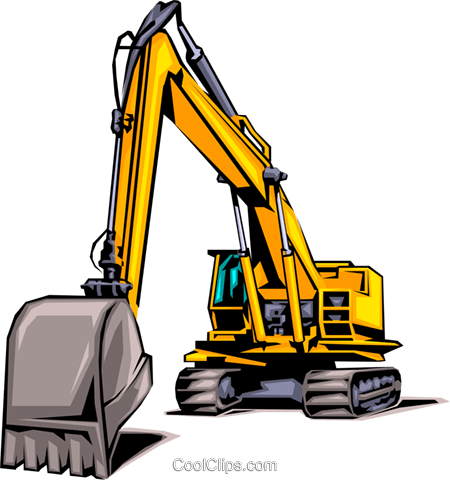Heavy Equipment Royalty Free Vector Clip Art Illustration - Construction Vehicle Clip Art - Free Transparent PNG Clipart Images Download. - Vehicles Transparent PNG Free Download