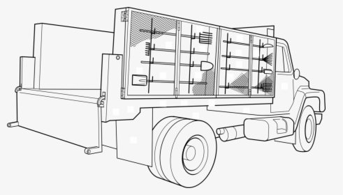 Transparent Monster Truck Clipart - Utility Truck Coloring Pages, HD Png Download - Vehicles Transparent PNG Free Download