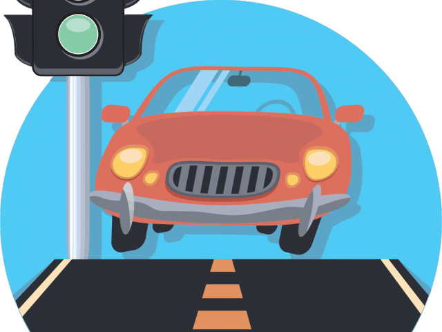 Clipart Library Light Street Corner Free On Girl - Road Traffic Vehicle Art - Free Transparent PNG Clipart Images Download. - Vehicles Transparent PNG Free Download