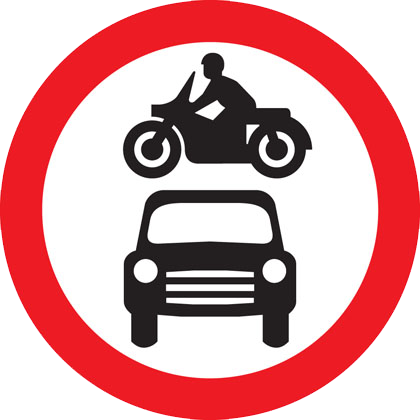 2) Which Of These Signs Means No Entry To Motorised - 2) Which Of These Signs Means No Entry To Motorised - Free Transparent PNG Clipart Images Download. - Vehicles Transparent PNG Free Download