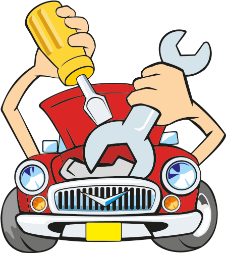 Engine Clipart Vehicle Maintenance - Fix Car Cartoon Png - Free Transparent PNG Clipart Images Download. - Vehicles Transparent PNG Free Download