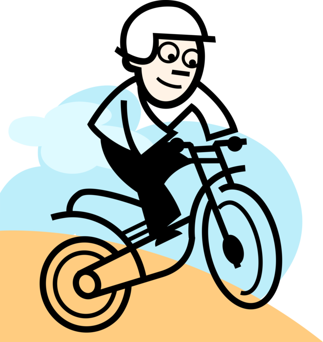 Vector Illustration Of Dirt Bike Motorcycle Or Motorbike - Vector Illustration Of Dirt Bike Motorcycle Or Motorbike - Free Transparent PNG Clipart Images Download. - Vehicles Transparent PNG Free Download