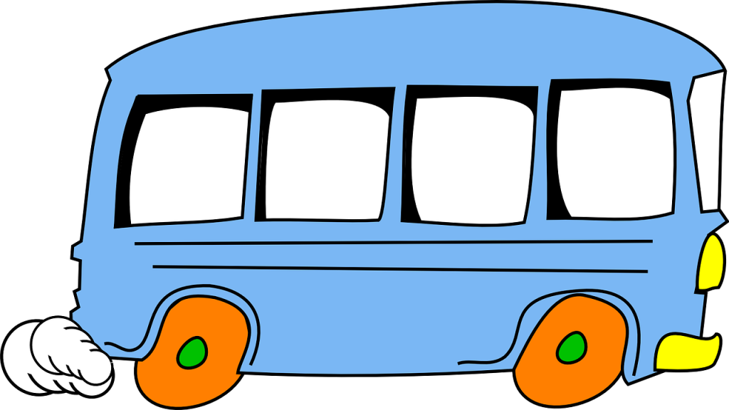 Bus Cartoon Speeding Cute Vehicle Isolated - Bus Animado Png - Free Transparent PNG Clipart Images Download. - Vehicles Transparent PNG Free Download