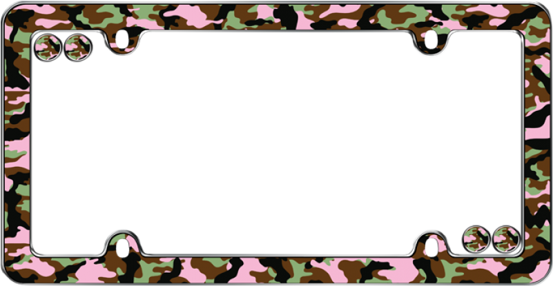Pink Camo Girl Plastic License Plate Frame - Vehicle Registration Plate - Free Transparent PNG Clipart Images Download. - Vehicles Transparent PNG Free Download
