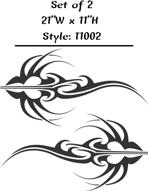 Vehicle Tribal Flames Vinyl Decal Sticker Car Truck - Decal Transparent PNG - 500x654 - Free Download on - Vehicles Transparent PNG Free Download
