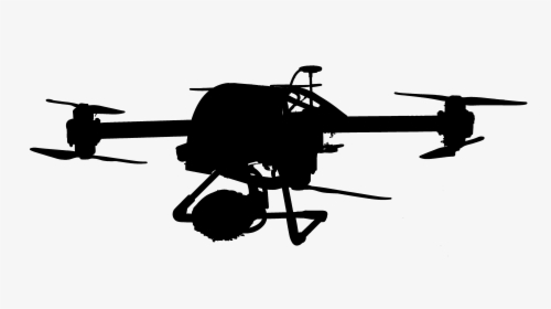 Transparent Helicopter Silhouette Png - Unmanned Aerial Vehicle, Png Download - Vehicles Transparent PNG Free Download