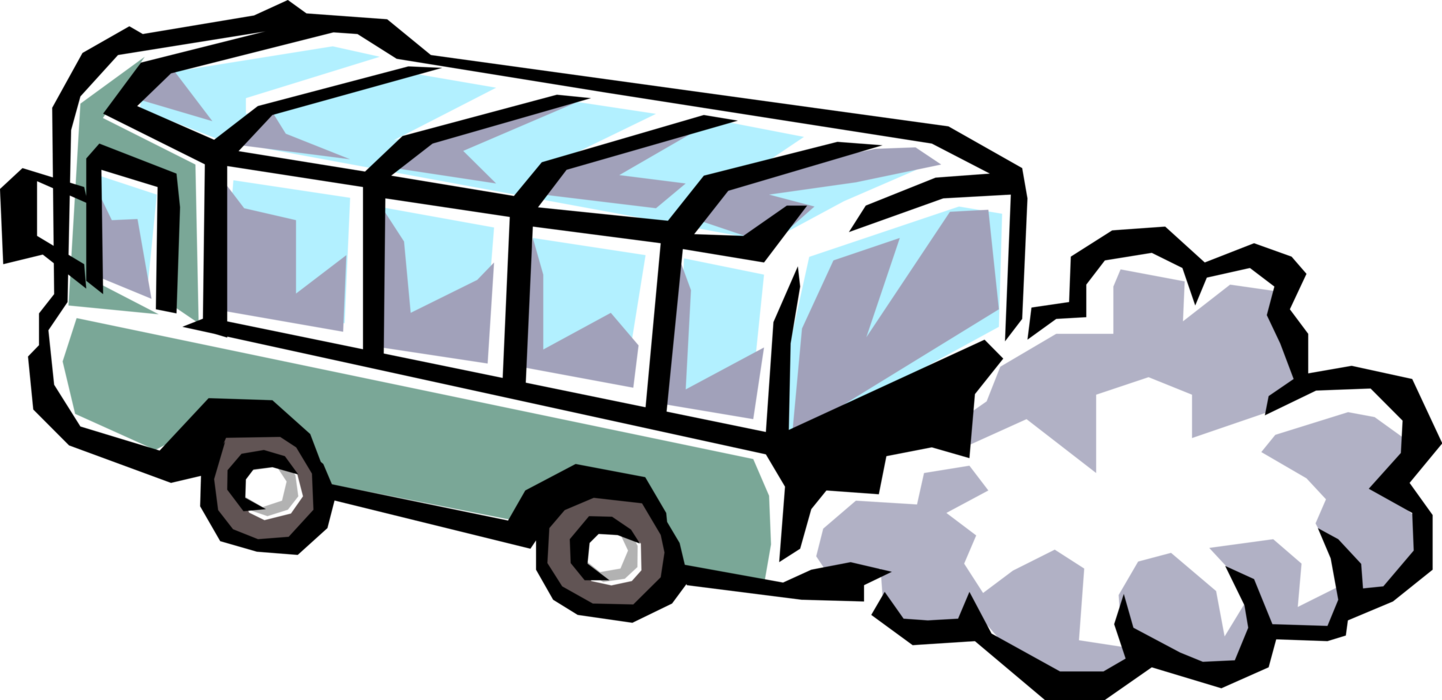 Vector Illustration Of Passenger Tour Bus Vehicle Spews - Vector Illustration Of Passenger Tour Bus Vehicle Spews - Free Transparent PNG Clipart Images Download. - Vehicles Transparent PNG Free Download