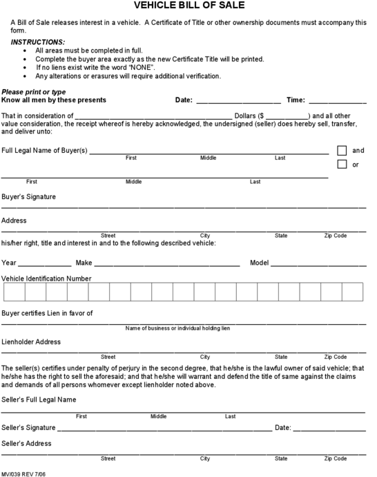 13 Georgia Vehicle Bill Of Sale Transparent PNG - 612x792 - Free Download on - Vehicles Transparent PNG Free Download