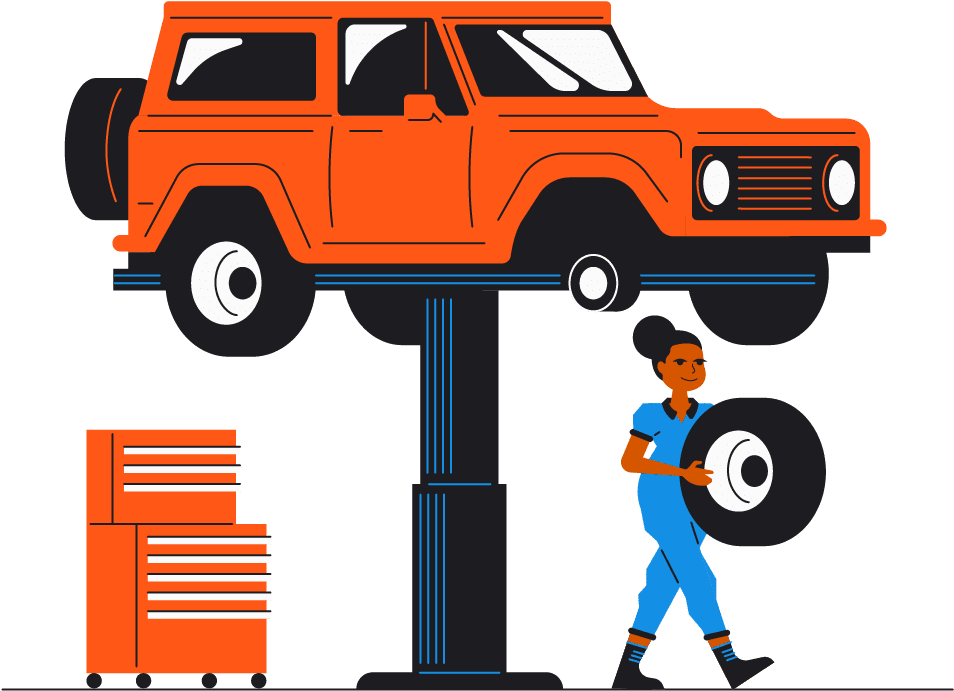 Blog Carrepair Mechanicillustration Jh V1 - Off-road Vehicle Transparent PNG - 1201x1008 - Free Download on - Vehicles Transparent PNG Free Download
