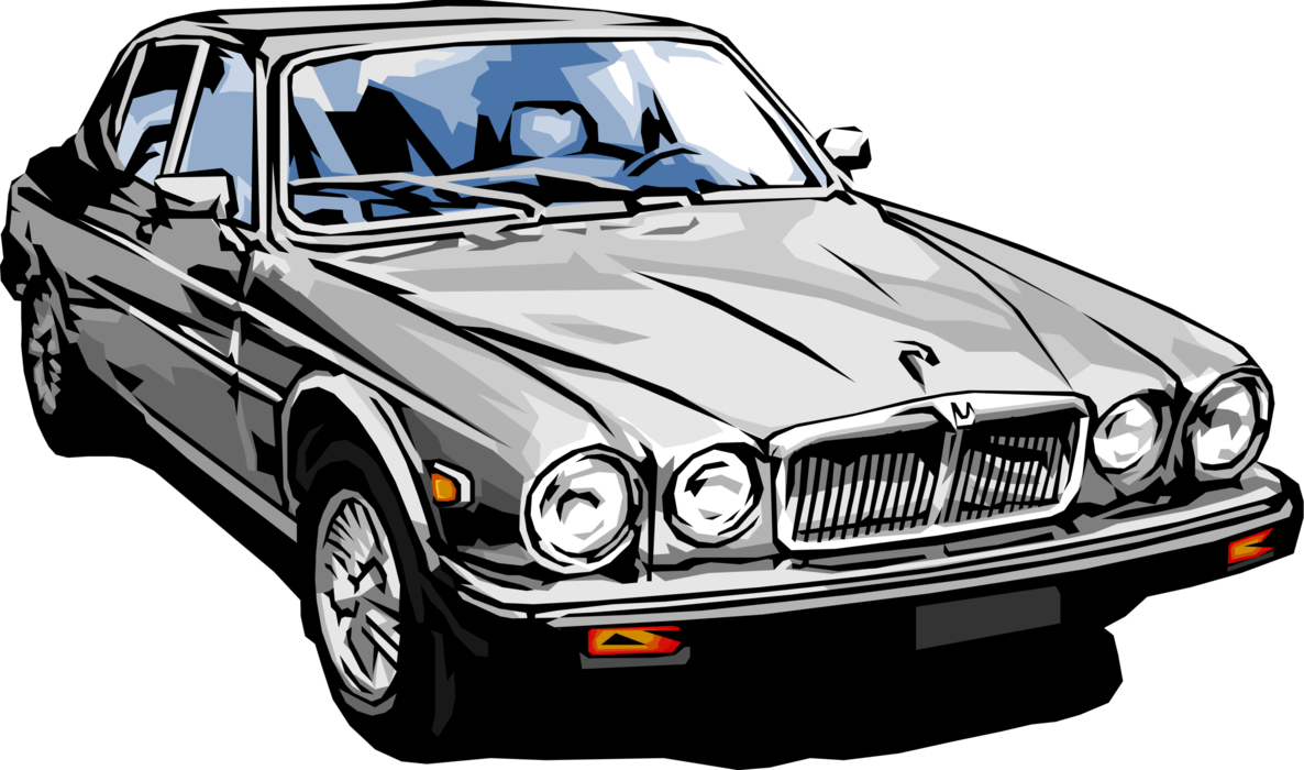 Vector Illustration Of Luxury Jaguar Car Automobile - Luxury Car Illustration Png Transparent PNG - 1186x700 - Free Download on - Vehicles Transparent PNG Free Download