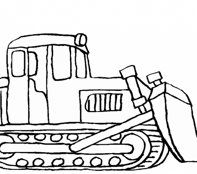 Bulldozer Pictures To Color Bulldozer Mecanic Shovel - Construction Vehicles Coloring Pages Transparent PNG - 678x600 - Free Download on - Vehicles Transparent PNG Free Download