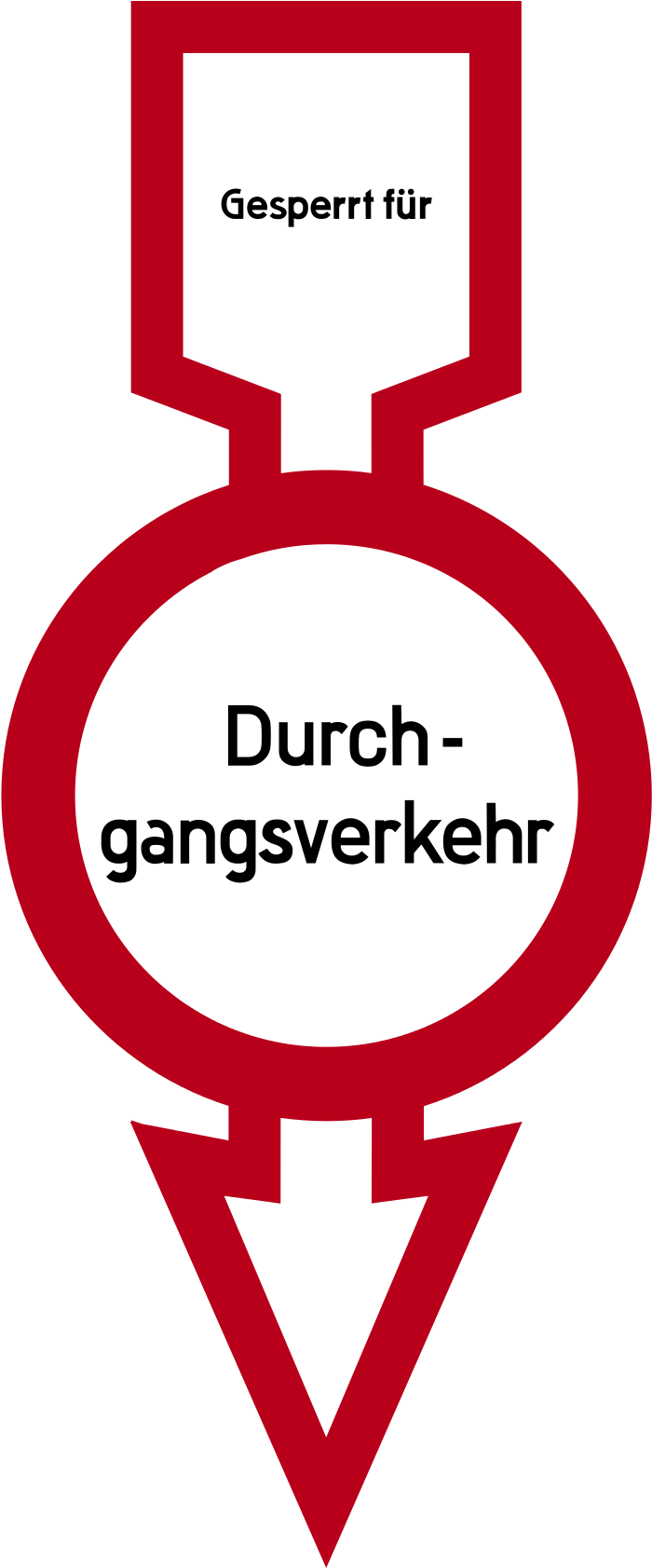 Gesperrt Für Durchgangsverkehr, Verkehrszeichen Vor - Motor Vehicle - Free Transparent PNG Clipart Images Download. - Vehicles Transparent PNG Free Download