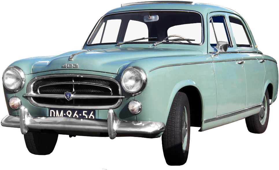 #car #pastelblue #pastel #vintage #retro #old #vehicle - Peugeot 403 Transparent PNG - 1024x613 - Free Download on - Vehicles Transparent PNG Free Download