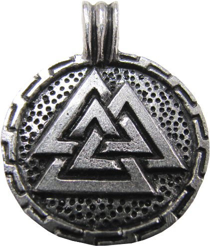Round Valknut, Symbol Of Odin Necklace - Isle Of Skye Symbols Transparent PNG - 576x576 - Free Download on - Viking Transparent PNG Free Download