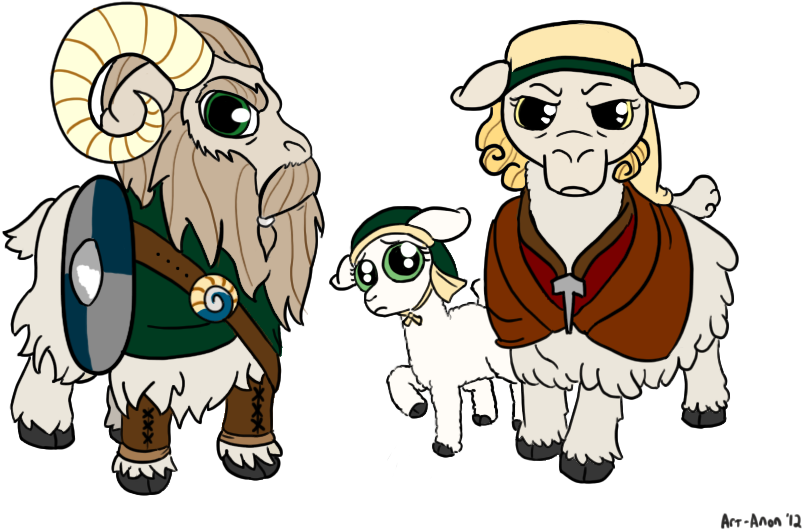 Aa, Ewe, Lamb, Non-pony Oc, Oc, Oc Only, Original Species, - Cartoon - Free Transparent PNG Clipart Images Download. - Viking Transparent PNG Free Download