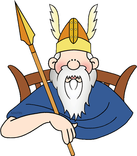 Gods And Myths - Viking God Odin Cartoon - Free Transparent PNG Clipart Images Download. - Viking Transparent PNG Free Download