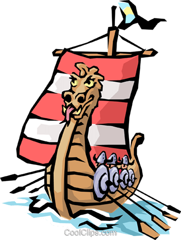 Viking Ship Royalty Free Vector Clip Art Illustration - Viking Ship - Free Transparent PNG Clipart Images Download. - Viking Transparent PNG Free Download