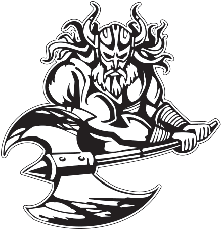 Printed Vinyl Warrior Stickers Factory - Viking Clipart Black And White - Free Transparent PNG Clipart Images Download. - Viking Transparent PNG Free Download