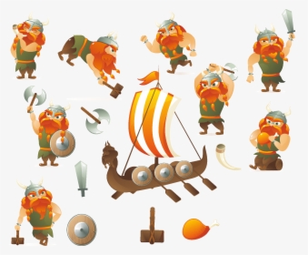 Transparent Vikings Clipart - Vector Art Game Character, HD Png Download - Viking Transparent PNG Free Download