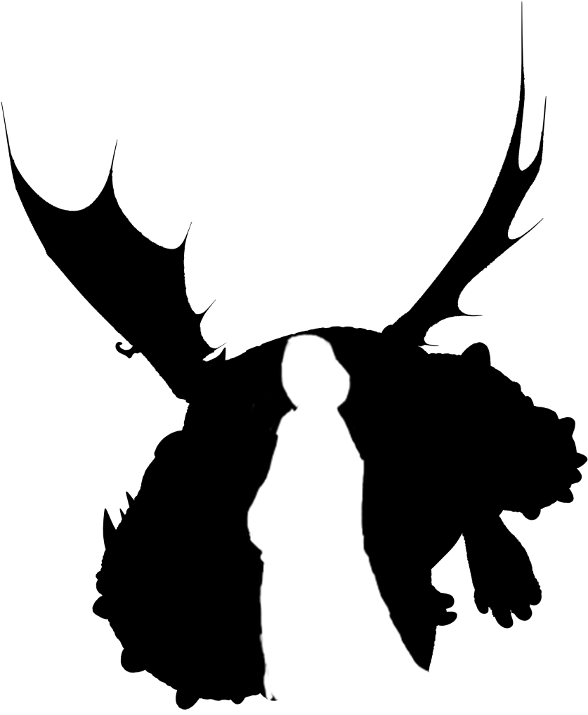 Viking And Dragon Silhouettes - Meatlug From How To Train Your Dragon - Free Transparent PNG Clipart Images Download. - Viking Transparent PNG Free Download