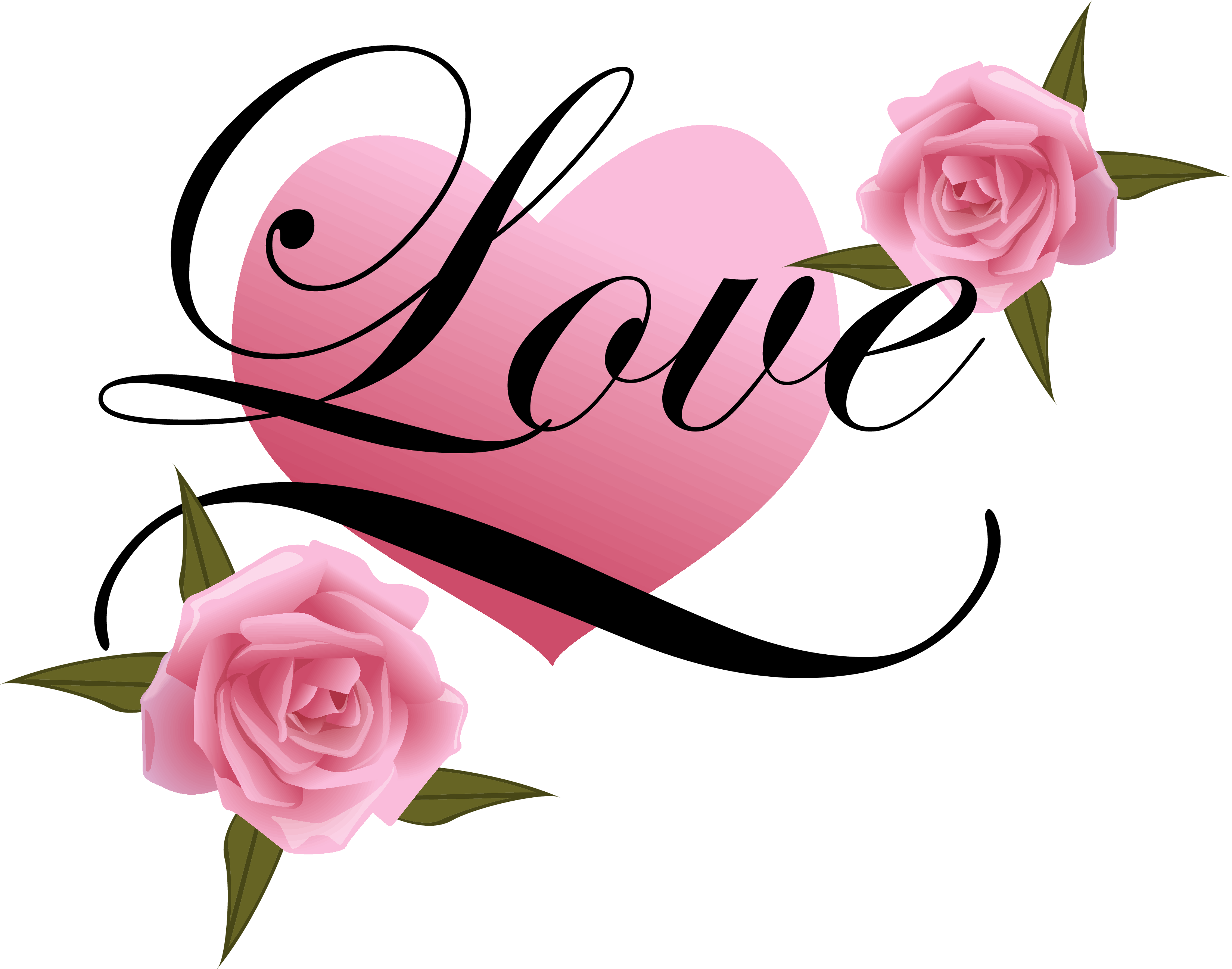Wedding Couple Clipart Png - Love Heart With Rose - Free Transparent PNG Clipart Images Download. - Wedding Transparent PNG Free Download