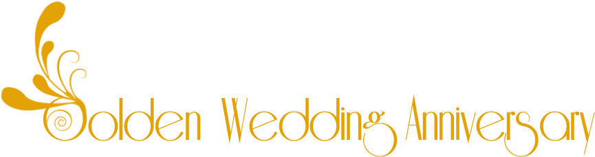Golden Wedding Anniversary Clipart - Golden Anniversary Clip Art - Free Transparent PNG Clipart Images Download. - Wedding Transparent PNG Free Download