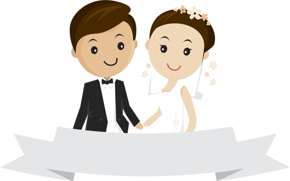 Happy Wedding Png - Cartoon Wedding Couple Png - Free Transparent PNG Clipart Images Download. - Wedding Transparent PNG Free Download