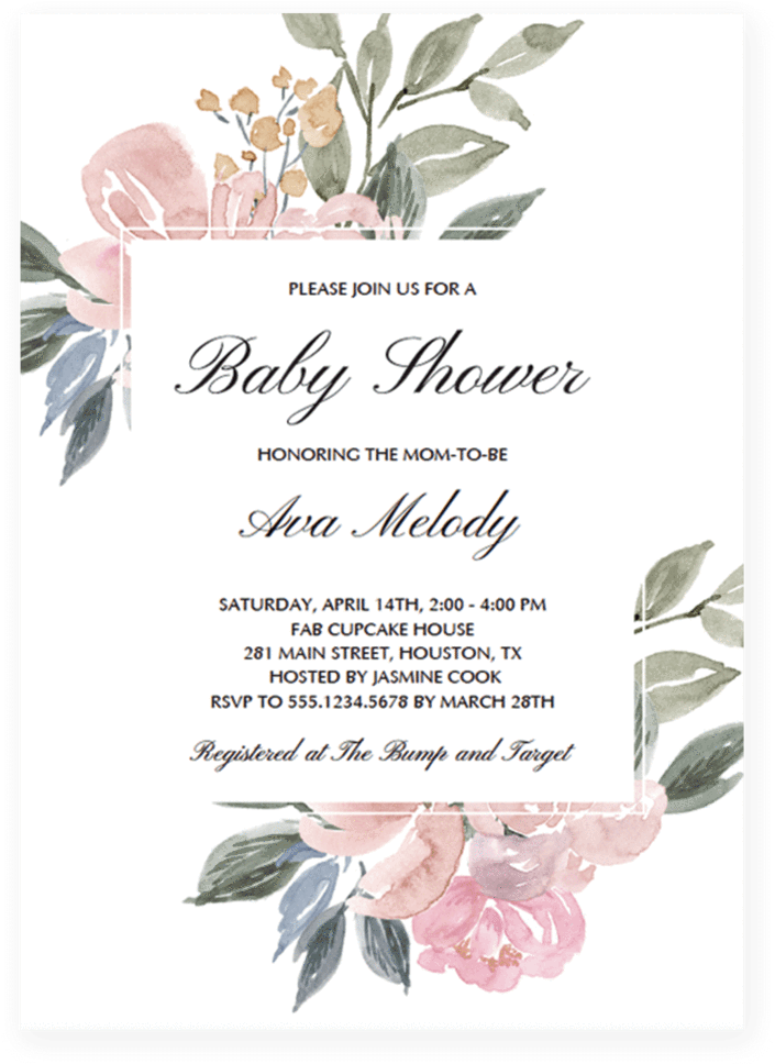 Wedding Invitation Templates Png - Floral Watercolor Wedding Invitations Transparent PNG - 819x1024 - Free Download on - Wedding Transparent PNG Free Download