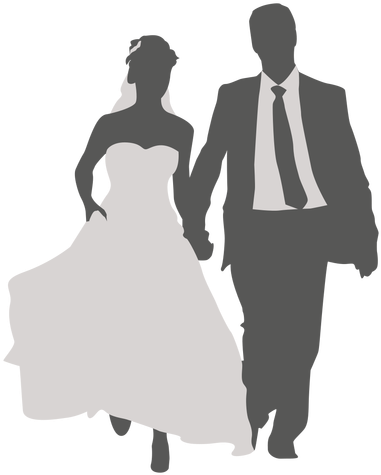 Wedding Couple Walking Silhouette 2 By Vexels - Wedding Man And Woman Png - Free Transparent PNG Clipart Images Download. - Wedding Transparent PNG Free Download