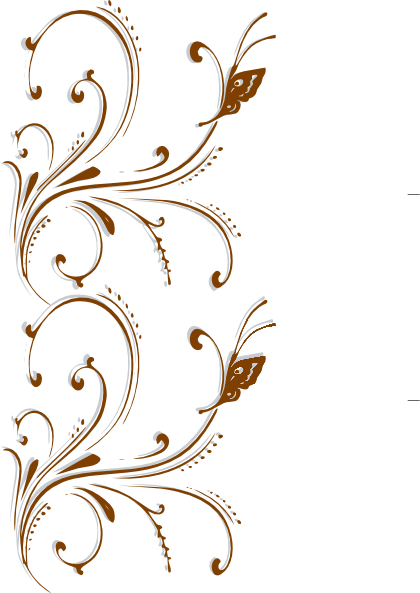 Fancy Wedding Border Png Transpa Images Clip Art - Write Here Notebooks: Butterfly Notebook/journal/diary - Free Transparent PNG Clipart Images Download. - Wedding Transparent PNG Free Download