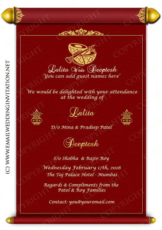 Wedding Invitation Card Design Online Online Wedding - Wedding Invitation Card Maker Online - Free Transparent PNG Clipart Images Download. - Wedding Transparent PNG Free Download