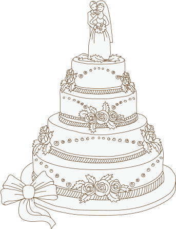 The Wedding Cake Is One Of The Most Important Parts - Wedding Cake - Free Transparent PNG Clipart Images Download. - Wedding Transparent PNG Free Download