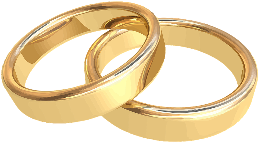 Wedding Ring Clipart 15, Buy Clip Art - Wedding Rings Gold - Free Transparent PNG Clipart Images Download. - Wedding Transparent PNG Free Download
