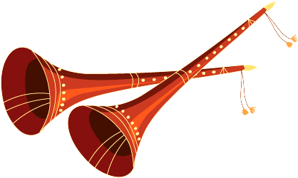 Indian Wedding Clipart Colour Png - Shehnai Clipart - Free Transparent PNG Clipart Images Download. - Wedding Transparent PNG Free Download