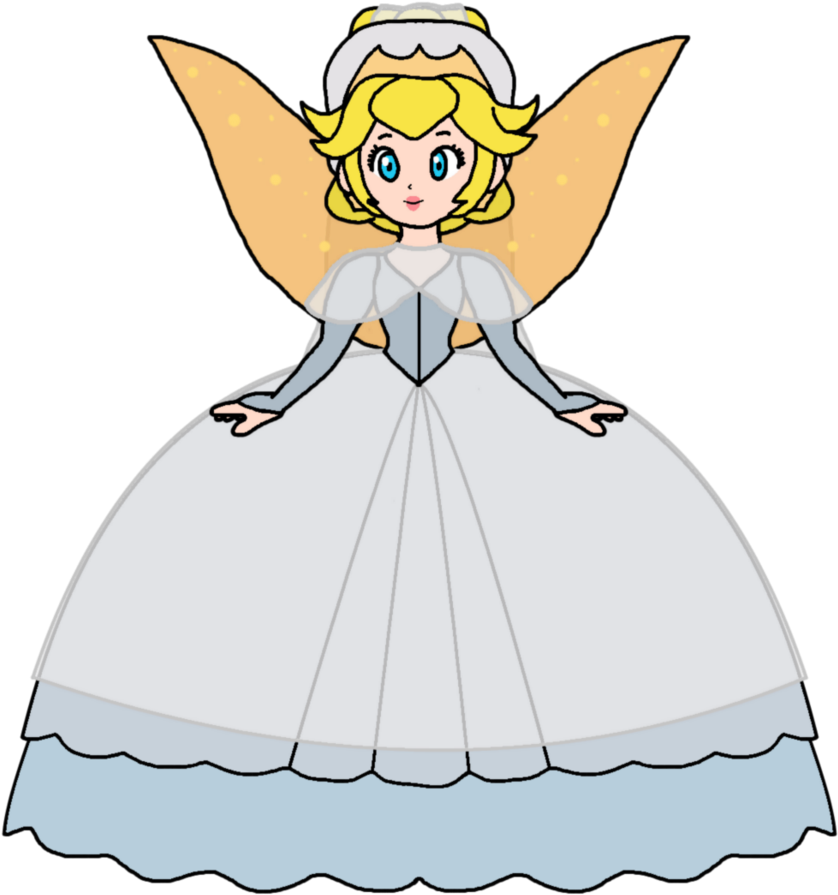 Thumbelina By Katlime - Princess Peach Wedding Dress - Free Transparent PNG Clipart Images Download. - Wedding Transparent PNG Free Download