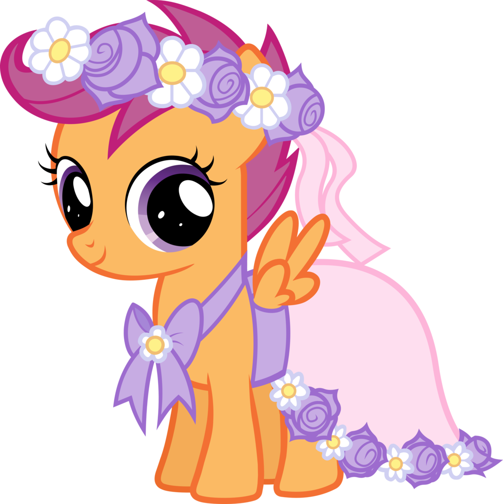 A Canterlot Wedding, Artist - My Little Pony Scootaloo Dress - Free Transparent PNG Clipart Images Download. - Wedding Transparent PNG Free Download