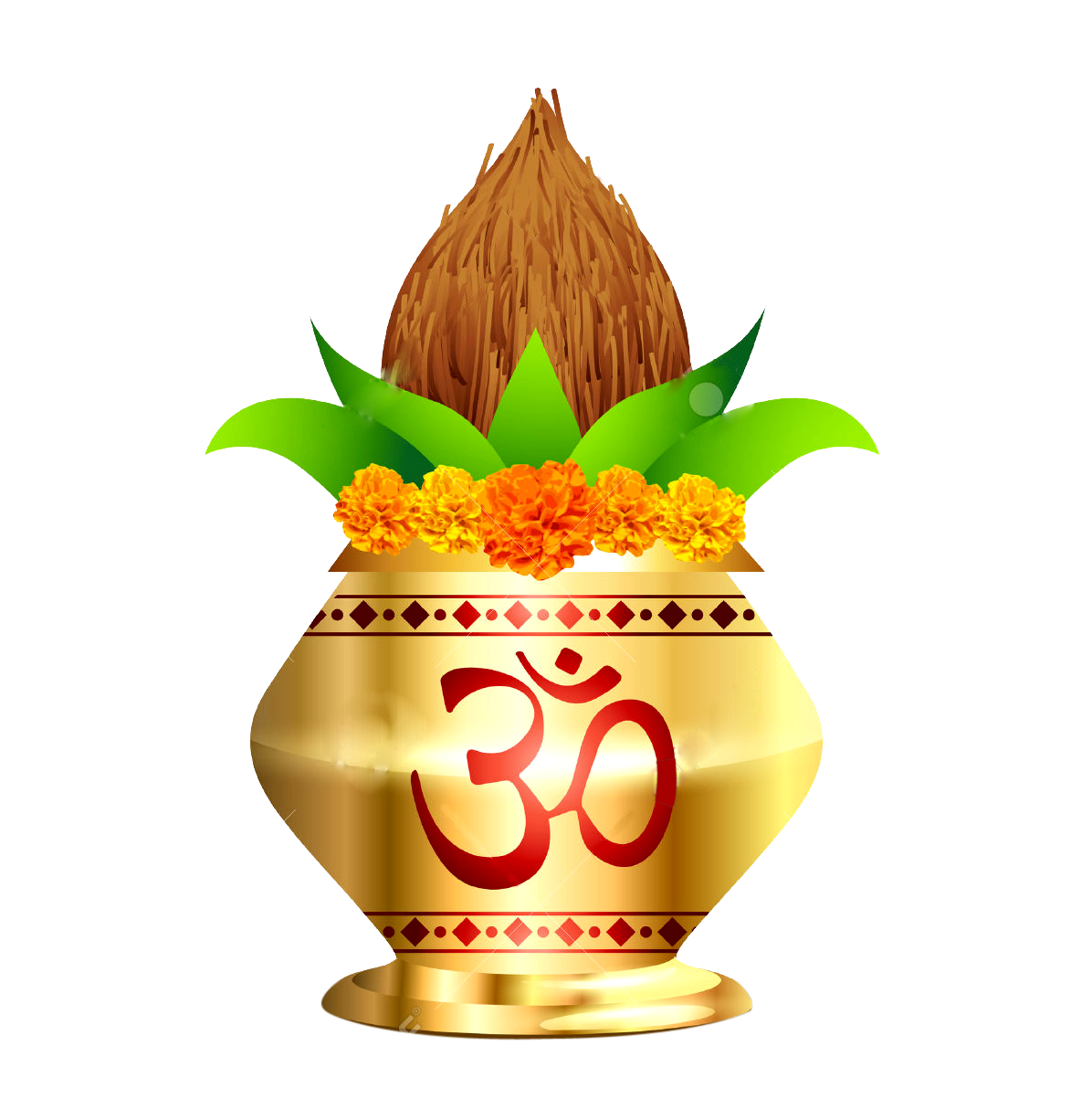 Indian Wedding Clipart Colour Png - Kalash Vector Free Download - Free Transparent PNG Clipart Images Download. - Wedding Transparent PNG Free Download
