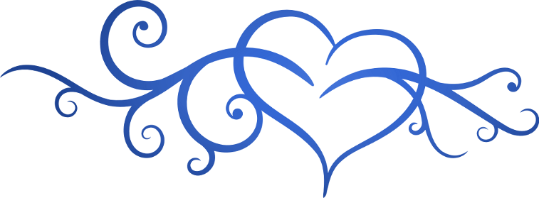 Blue Heart Flourishing By Tsukasatsukushi On Deviantart - Photoscape Effects - Free Transparent PNG Clipart Images Download. - Wedding Transparent PNG Free Download