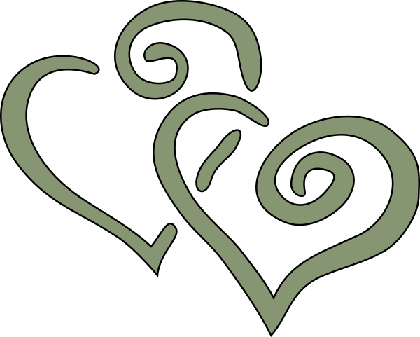Heart Green Wedding Clip Art At Clker - Hearts Clip Art - Free Transparent PNG Clipart Images Download. - Wedding Transparent PNG Free Download