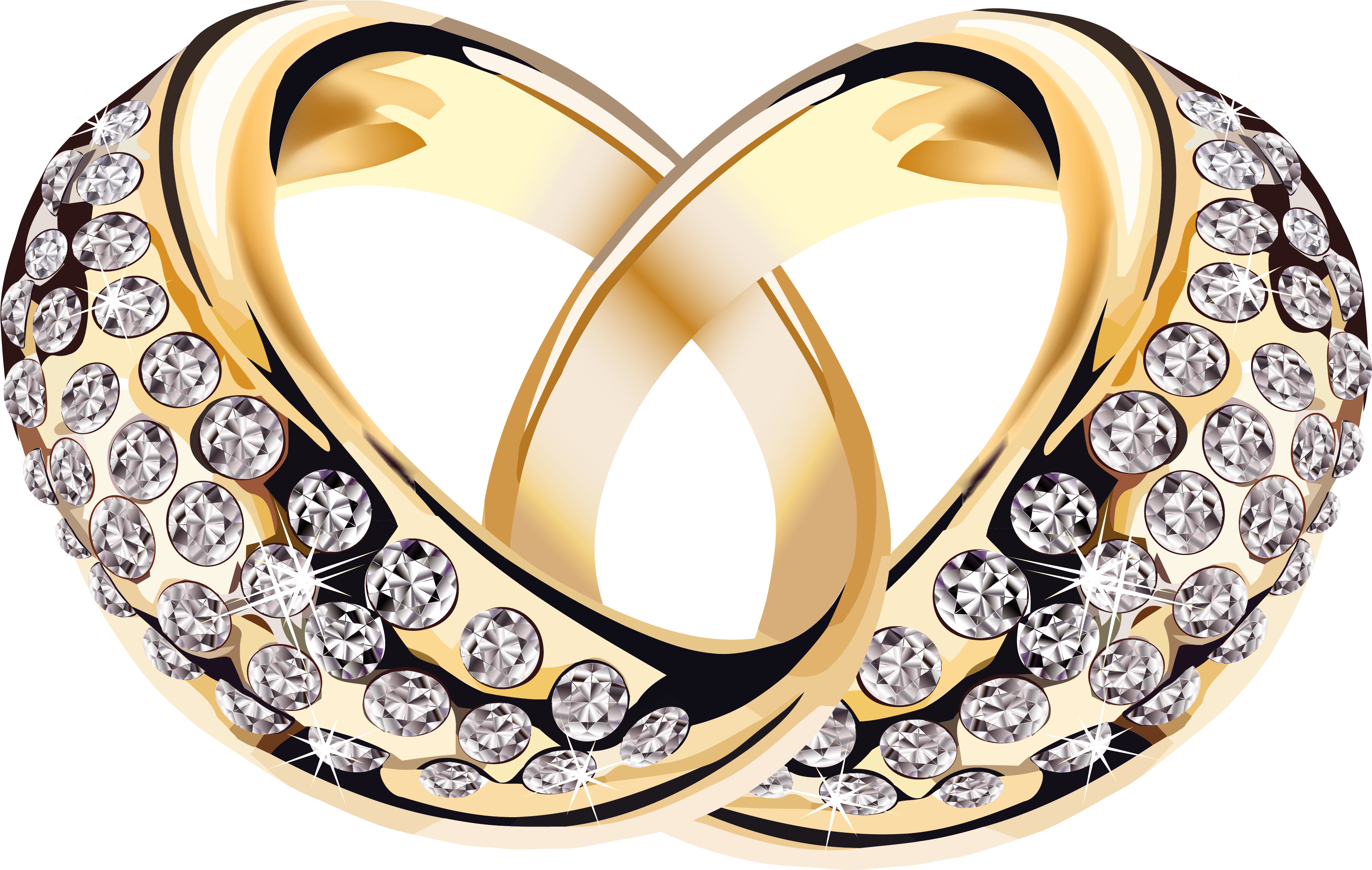 Diamond Clipart Jewelery - Gold Wedding Ring Png - Free Transparent PNG Clipart Images Download. - Wedding Transparent PNG Free Download