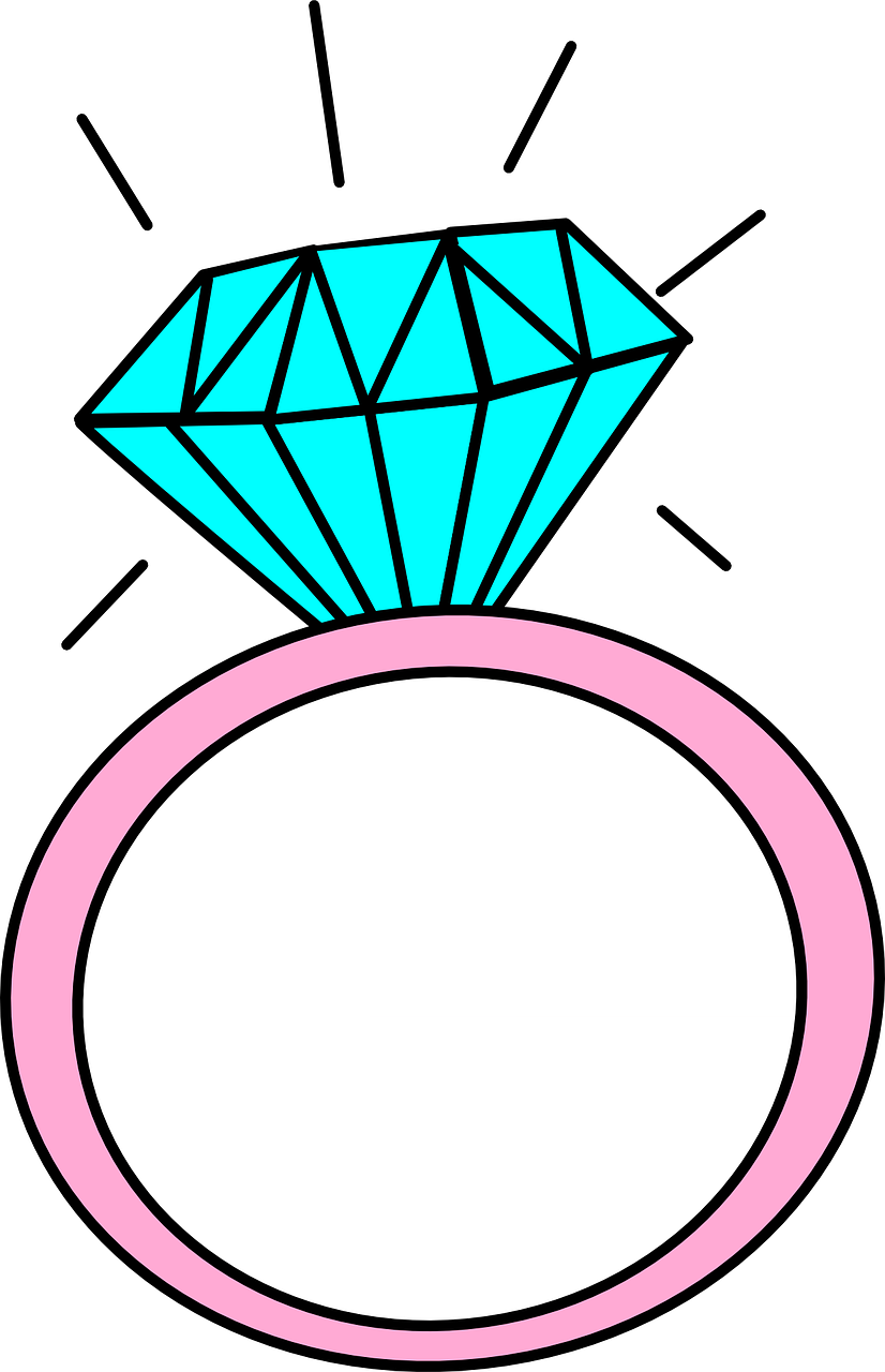 Cartoon Wedding Ring Diamond Ring Maddie Clip Art At - Cartoon Diamond Ring - Free Transparent PNG Clipart Images Download. - Wedding Transparent PNG Free Download