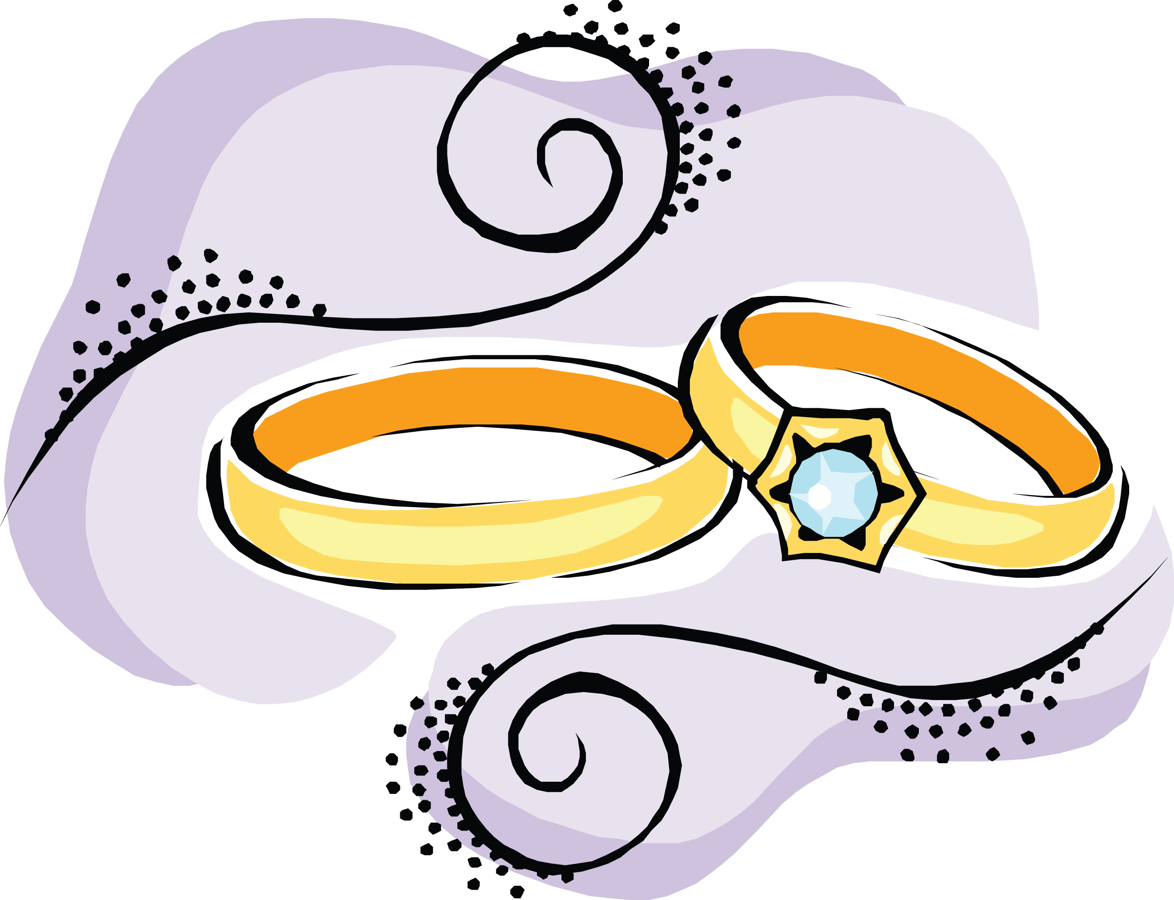 Watercolor Clipart To Create And Make By Reachdreams - Wedding Rings Clip Art - Free Transparent PNG Clipart Images Download. - Wedding Transparent PNG Free Download