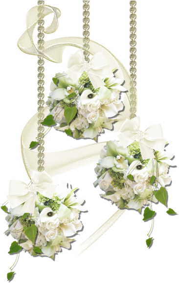 Flowers Decoration, White Flowers, Flower Clips, Wedding, - White Flowers Decoration Png - Free Transparent PNG Clipart Images Download. - Wedding Transparent PNG Free Download