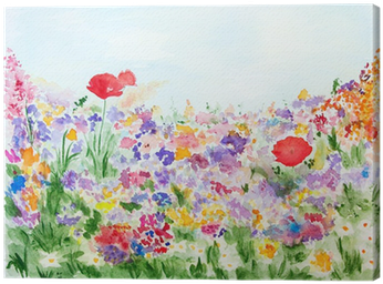 Summer Flowers In The Garden Watercolor Hand-painted - Wedding Invitations Wild Flowers Transparent PNG - 400x400 - Free Download on - Wedding Transparent PNG Free Download
