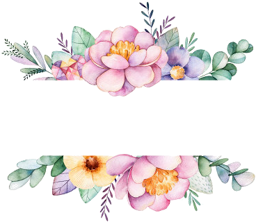 Watercolor Border, Watercolor Flowers, Watercolor Art, - Thank You For Coming Floral - Free Transparent PNG Clipart Images Download. - Wedding Transparent PNG Free Download