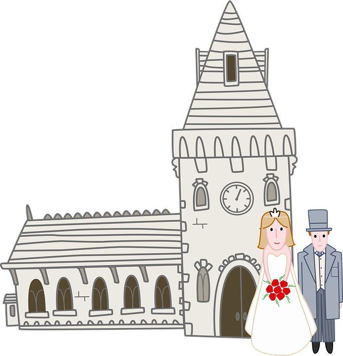 Wedding Couple Cartoon 19, Buy Clip Art - Church Wedding Cartoon - Free Transparent PNG Clipart Images Download. - Wedding Transparent PNG Free Download