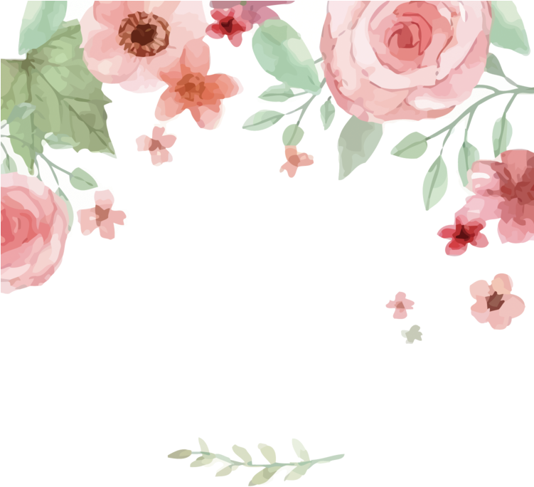 Watercolor Wedding Flowers Png - Save The Date Floral Png - Free Transparent PNG Clipart Images Download. - Wedding Transparent PNG Free Download