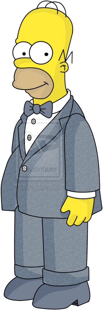 Homer Simpson Looks So Handsome I Wonder If He's Going - Voice Actor - Free Transparent PNG Clipart Images Download. - Wedding Transparent PNG Free Download