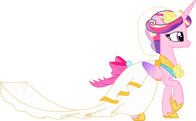 Princess Cadance In Wedding Dress By A01421 - My Little Pony Princess Cadence Wedding Dress - Free Transparent PNG Clipart Images Download. - Wedding Transparent PNG Free Download